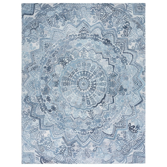 SAFAVIEH Marquee Georgiana Floral Area Rug, Blue/Ivory, 10' x 14'