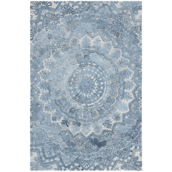 SAFAVIEH Marquee Georgiana Floral Area Rug, Blue/Ivory, 2'3" x 4'