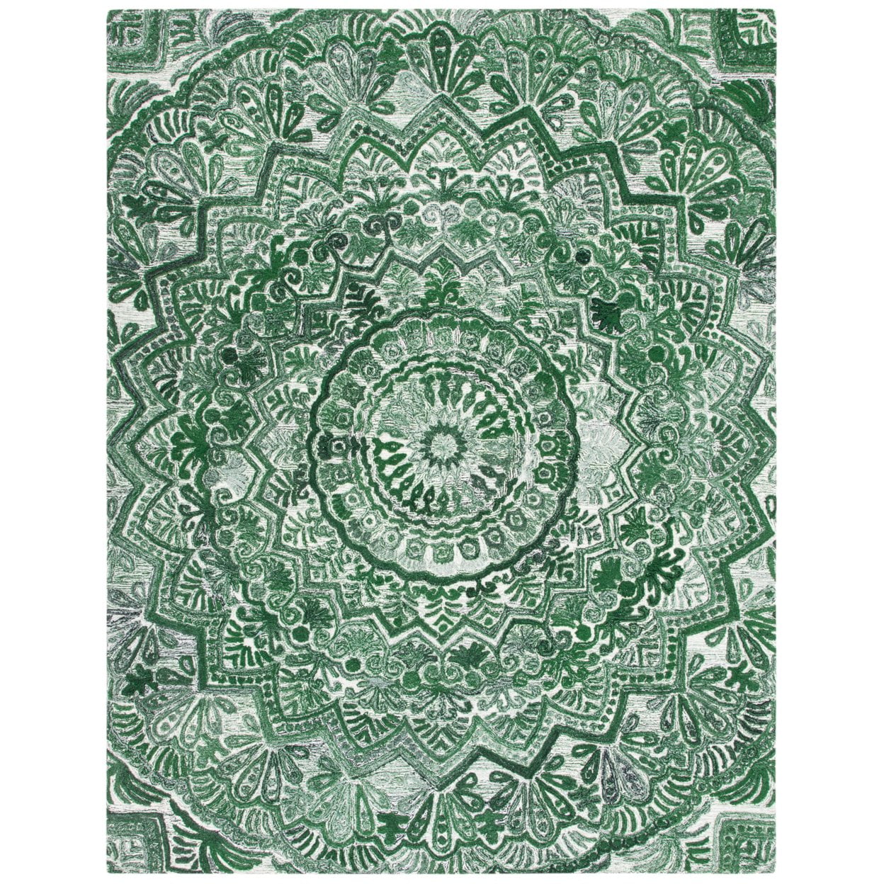 SAFAVIEH Marquee Georgiana Floral Area Rug, Green/Ivory, 9' x 12'