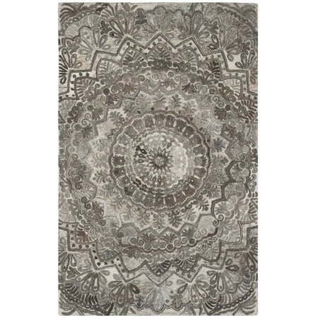 SAFAVIEH Marquee Georgiana Floral Area Rug, Grey/Ivory, 2' x 3'