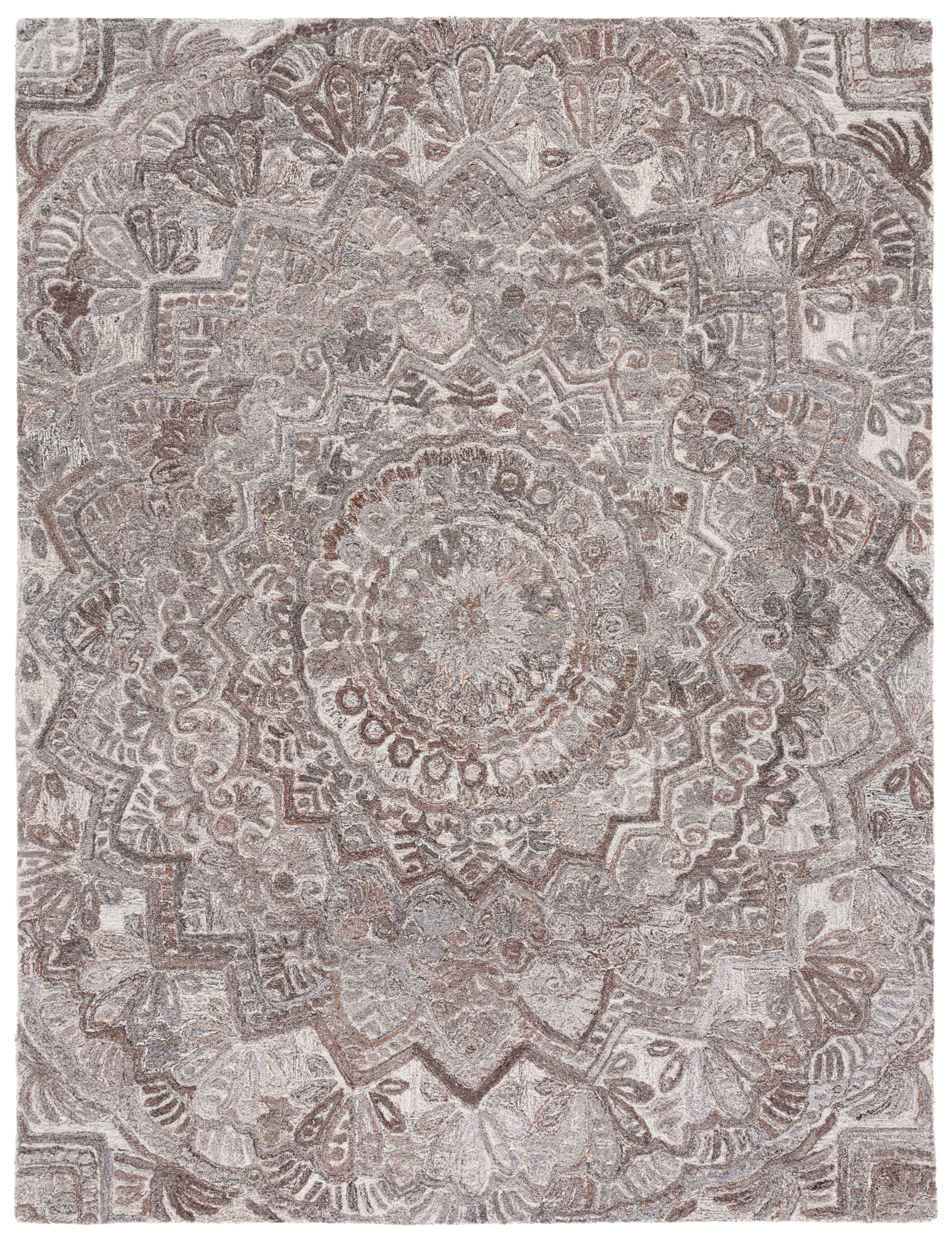 SAFAVIEH Marquee Georgiana Floral Area Rug, Grey/Ivory, 9' x 12'