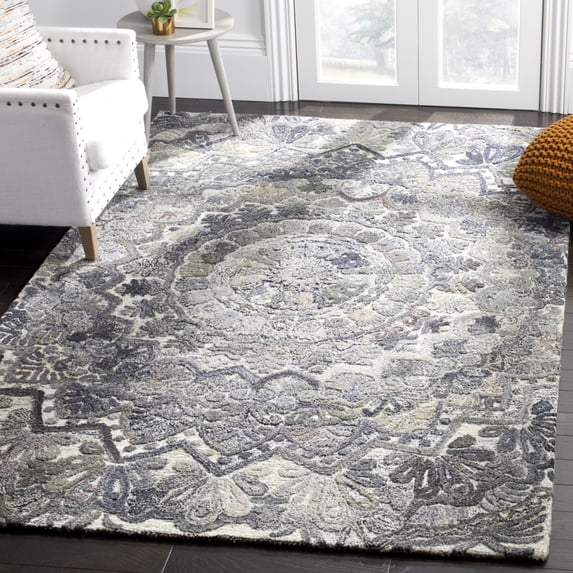 SAFAVIEH Marquee Georgiana Floral Area Rug, Grey/Multi, 11' x 15'