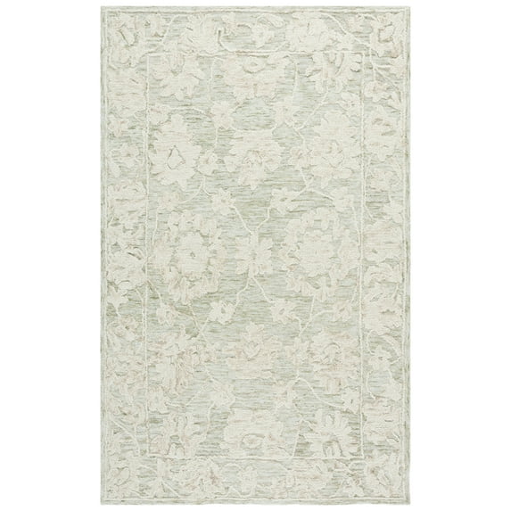 SAFAVIEH Marquee Ivory Floral Area Rug, Grey/Light Brown, 5' x 8'