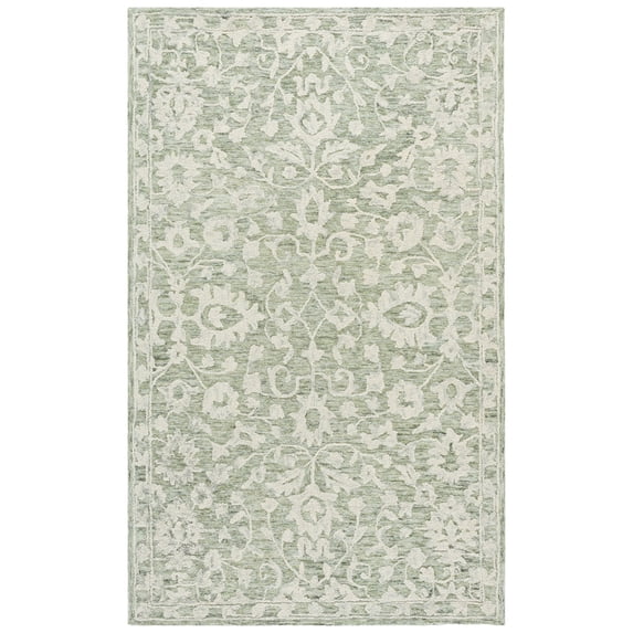 SAFAVIEH Marquee Jenny Oriental Area Rug, Sage/Grey, 5' x 8'