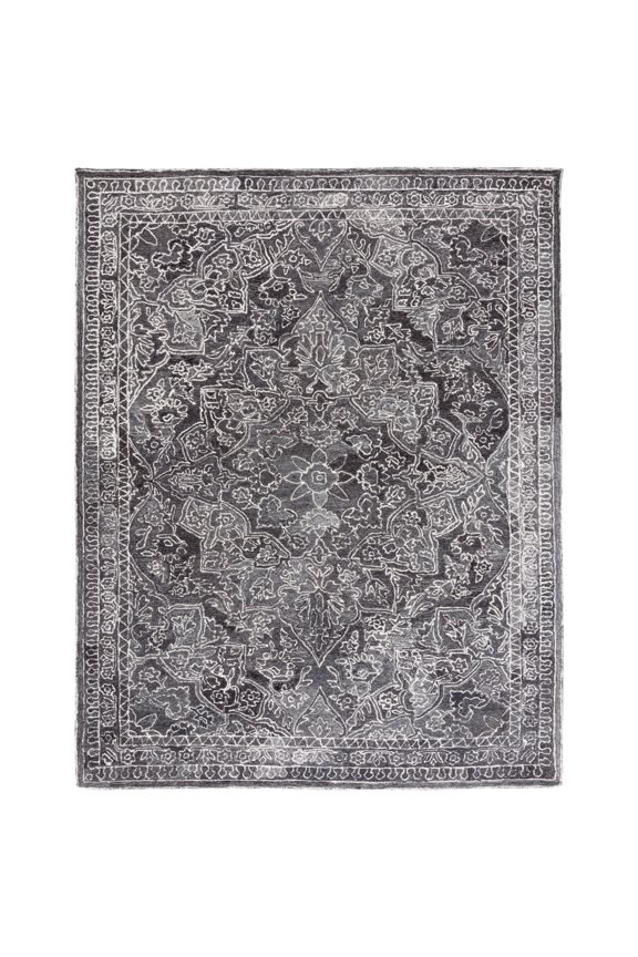 Marquee Jone Medallion Area Rug, Black/Ivory, 3' x 5'