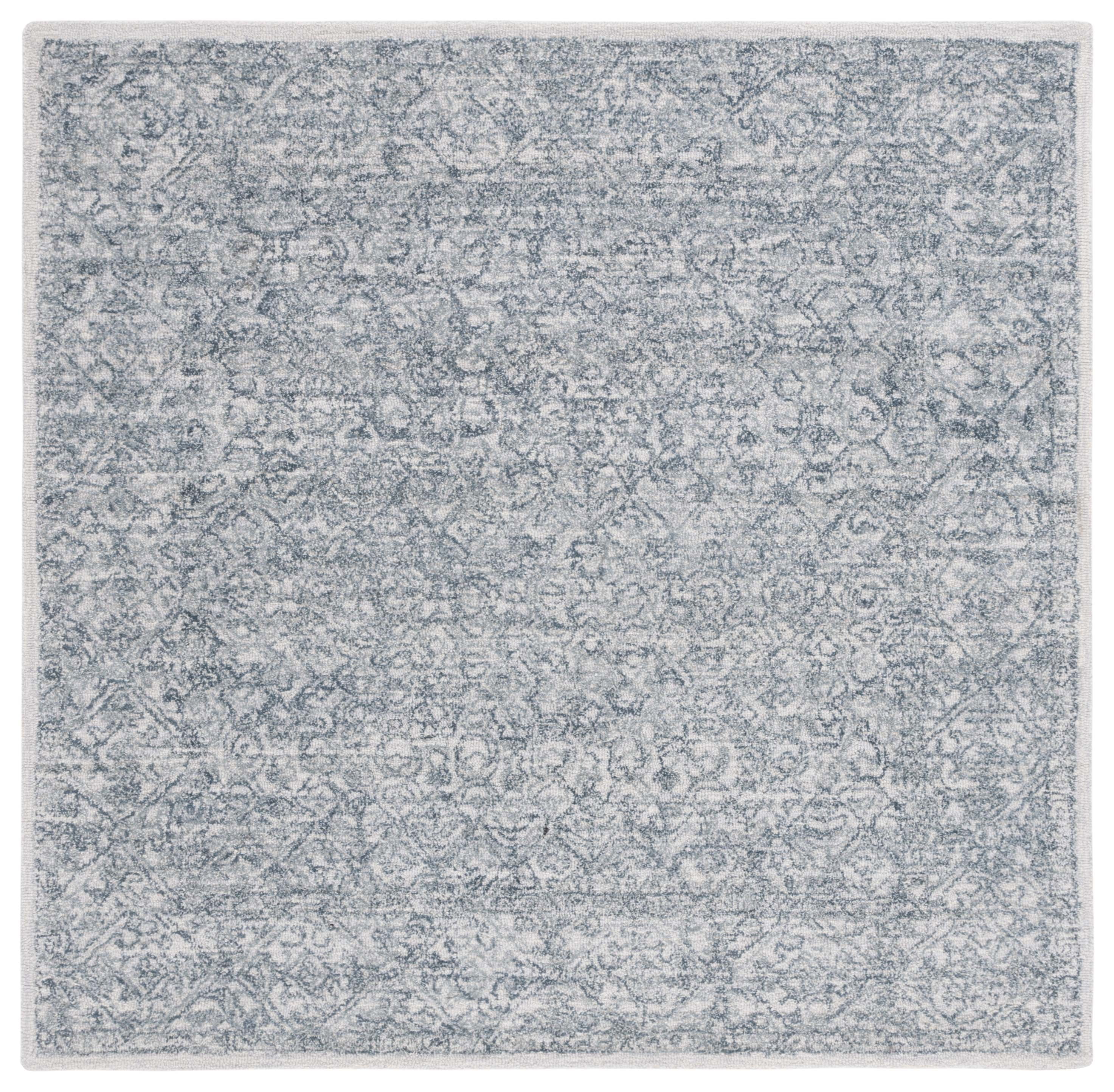 SAFAVIEH Marquee Lalit Diamond Area Rug, Blue/Grey, 6' x 6' Square