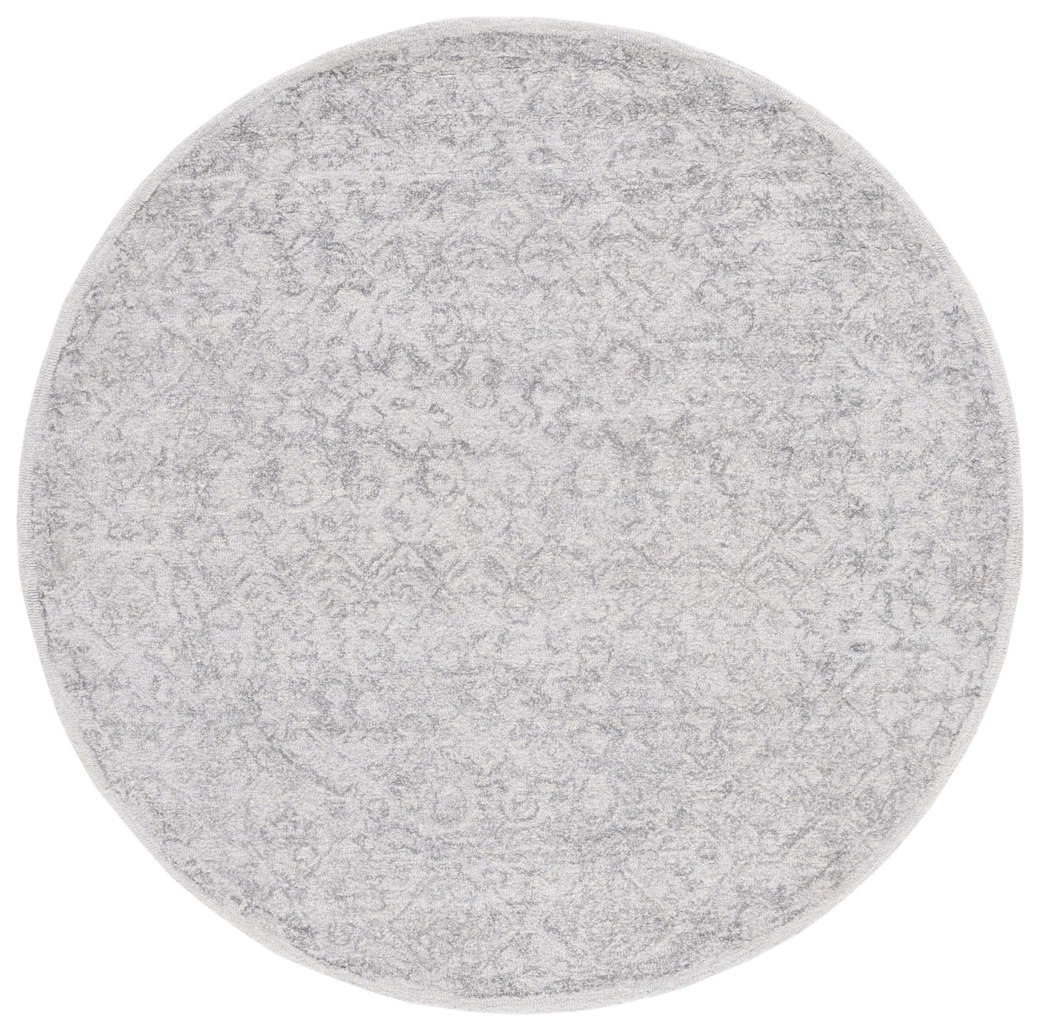 SAFAVIEH Marquee Lalit Diamond Area Rug, Grey, 6' x 6' Round