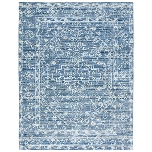 SAFAVIEH Marquee Lena Geometric Area Rug, Navy, 8' x 10'