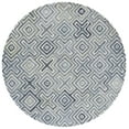 thumbnail image 1 of SAFAVIEH Marquee Vaughn Geometric Area Rug, Ivory/Blue, 6' x 6' Round, 1 of 11
