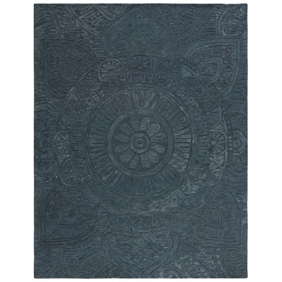 SAFAVIEH Marquee Madelyn Medallion Area Rug, Dark Grey, 8' x 10'