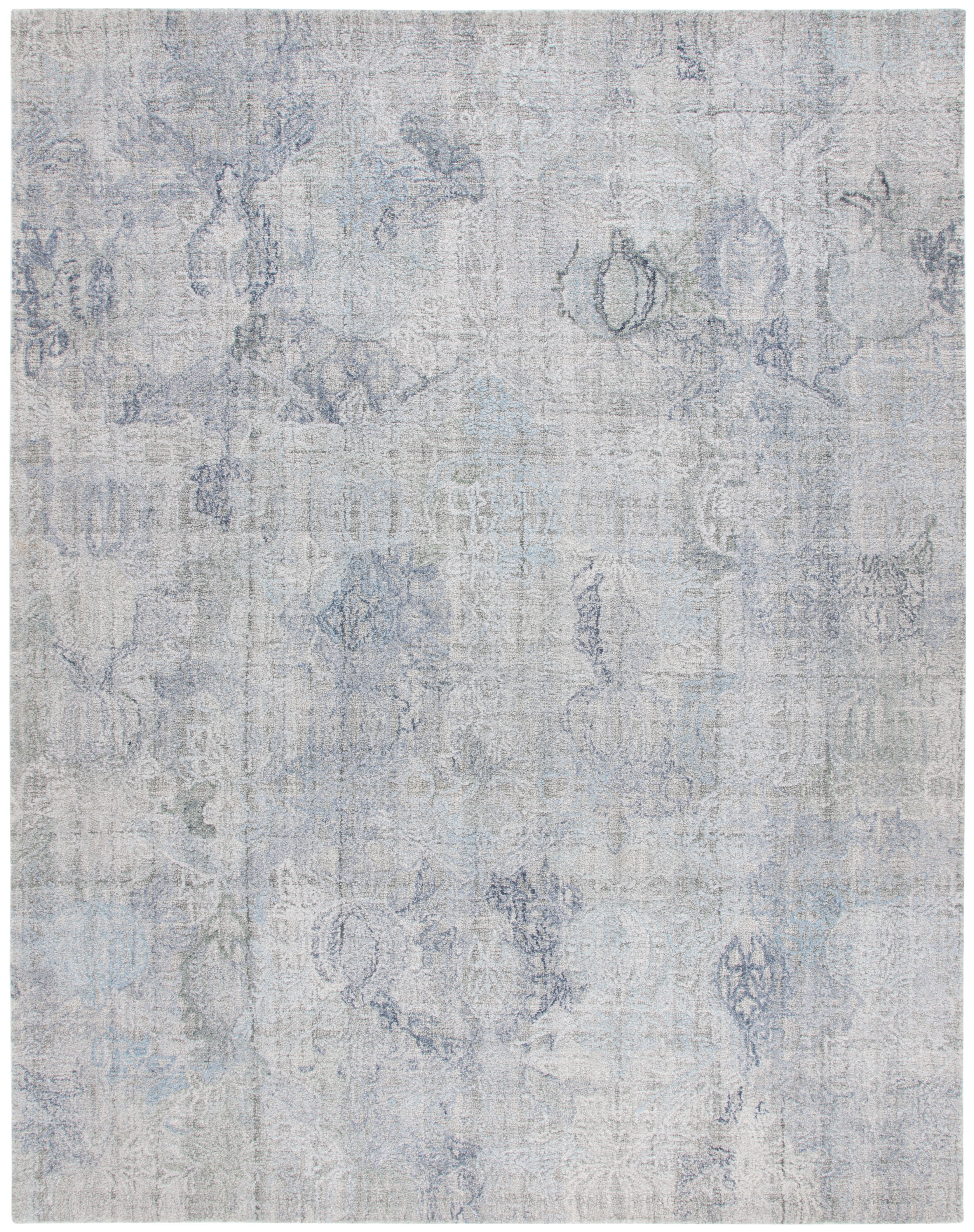 SAFAVIEH Marquee Maria Medallion Polyester Area Rug, Ivory/Grey, 8' x 10'