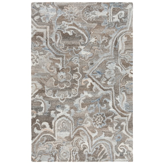 SAFAVIEH Marquee Marsan Geometric Area Rug, Brown/Grey, 5' x 8'
