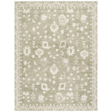SAFAVIEH Marquee Miah Medallion Area Rug, Green/Ivory, 8' x 10'