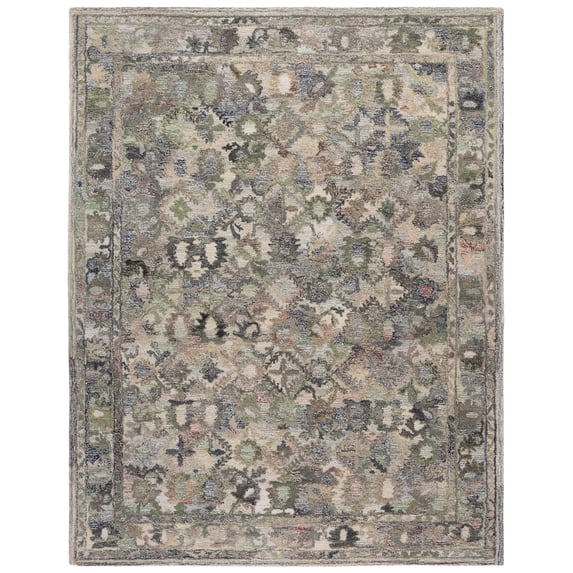SAFAVIEH Marquee Stewart Abstract Area Rug, Green/Beige, 8' x 10'