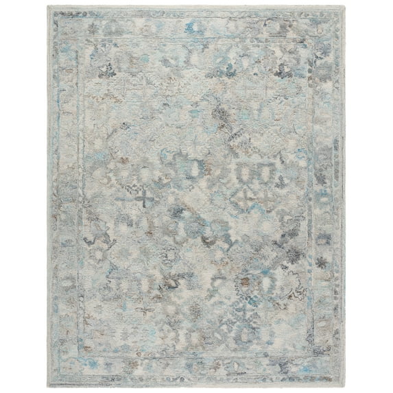 SAFAVIEH Marquee Stewart Abstract Area Rug, Light Blue/Beige, 9' x 12'