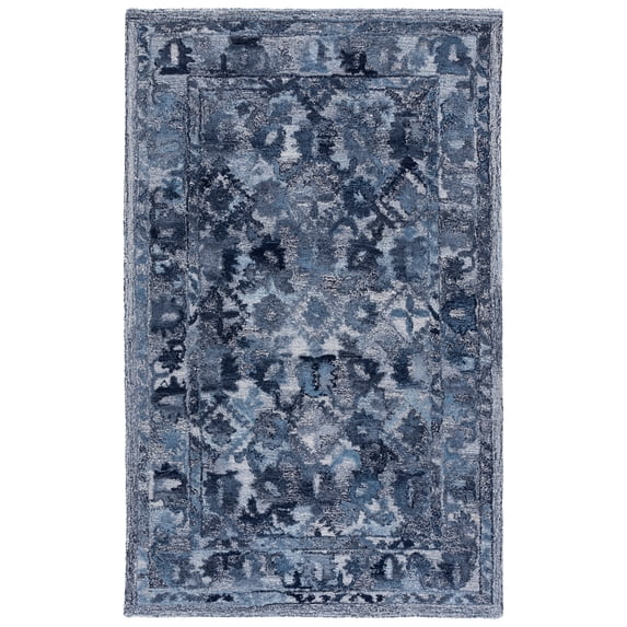 SAFAVIEH Marquee Stewart Abstract Area Rug, Navy, 3' x 5'