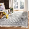 thumbnail image 1 of SAFAVIEH Marrakesh Brody Border Fringe Area Rug, Navy/Grey, 4' x 6', 1 of 9