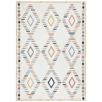 SAFAVIEH Marrakesh Dallas Geometric Polyester Area Rug, Ivory/Multi, 8' x 10'