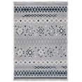 thumbnail image 1 of SAFAVIEH Marrakesh Dimas Southwestern Polyester Area Rug, Grey/Navy, 5'3" x 7'6", 1 of 8