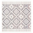 thumbnail image 1 of SAFAVIEH Marrakesh Driskoll Geometric Polyester Area Rug, Grey/Multi, 6'7" x 6'7" Square, 1 of 7