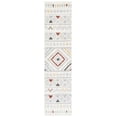 thumbnail image 1 of SAFAVIEH Marrakesh Gale Southwestern Polyester Runner Rug, Ivory/Grey, 2'2" x 9', 1 of 8