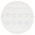 thumbnail image 1 of SAFAVIEH Marrakesh Jessika Diamond Polyester Area Rug, Beige/Grey, 6'7" x 6'7" Round, 1 of 8