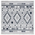 thumbnail image 1 of SAFAVIEH Marrakesh Lemoine Southwestern Polyester Area Rug, Grey/Navy, 6'7" x 6'7" Square, 1 of 8