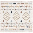 thumbnail image 1 of SAFAVIEH Marrakesh Lemoine Southwestern Polyester Area Rug, Ivory/Multi, 6'7" x 6'7" Square, 1 of 8