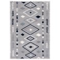 thumbnail image 1 of SAFAVIEH Marrakesh Lillian Medallion Polyester Area Rug, Grey/Navy, 4' x 6', 1 of 10
