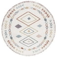 thumbnail image 1 of SAFAVIEH Marrakesh Lillian Medallion Polyester Area Rug, Ivory/Multi, 6'7" x 6'7" Round, 1 of 8