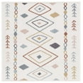 thumbnail image 1 of SAFAVIEH Marrakesh Lillian Medallion Polyester Area Rug, Ivory/Multi, 6'7" x 6'7" Square, 1 of 8