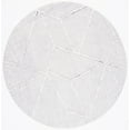thumbnail image 1 of SAFAVIEH Marrakesh Maxwell Geometric Polyester Area Rug, Grey/Ivory, 6'7" x 6'7" Round, 1 of 8