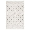 thumbnail image 1 of SAFAVIEH Marrakesh Mortimer Diamond Polyester Area Rug, Ivory/Grey, 5'3" x 7'6", 1 of 8