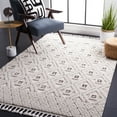 thumbnail image 1 of SAFAVIEH Marrakesh Mortimer Diamond Polyester Area Rug, Ivory/Grey, 9' x 12', 1 of 10
