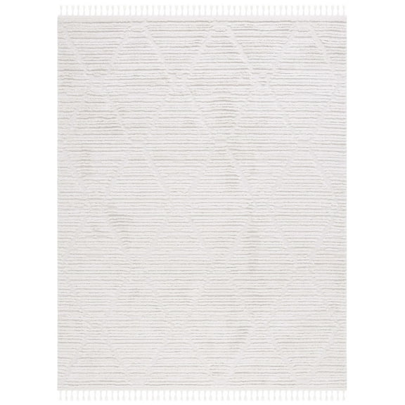 SAFAVIEH Marrakesh Naila Geometric Polyester Area Rug, Beige, 8' x 10'
