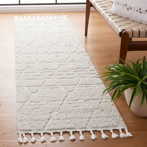 Safavieh Marrakesh Naila Geometric Polyester Runner Rug, Beige, 2'2" x 12'