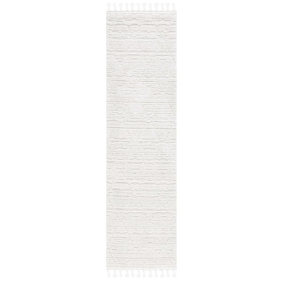 SAFAVIEH Marrakesh Naila Geometric Polyester Runner Rug, Beige, 2'2" x 20'