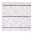 thumbnail image 1 of SAFAVIEH Marrakesh Tarah Striped Polyester Area Rug, Grey/Ivory, 6'7" x 6'7" Square, 1 of 8