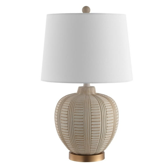 SAFAVIEH Marria Classic Table Lamp with USB Port, Cream/Rose Gold