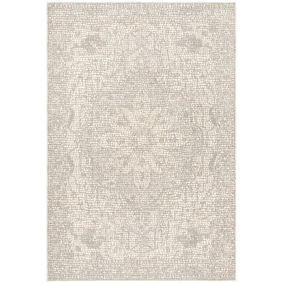 SAFAVIEH Marseille Charlene Floral Area Rug, Silver/Ivory, 4' x 6'