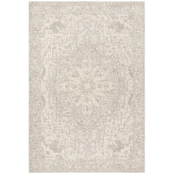 SAFAVIEH Marseille Charlene Floral Area Rug, Silver/Ivory, 4' x 6'