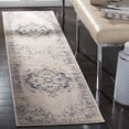 thumbnail image 1 of SAFAVIEH Marseille Charlene Floral Runner Rug, Navy/Ivory, 2' x 8', 1 of 6