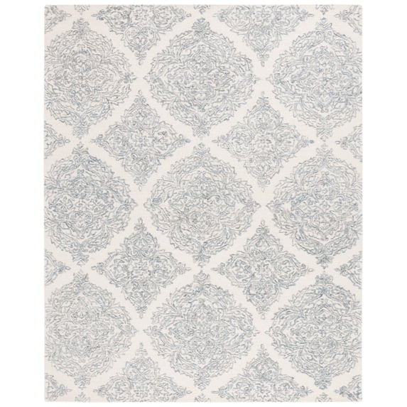 SAFAVIEH Martha Stewart Abstract Area Rug, Ivory/Blue, 6' x 9'