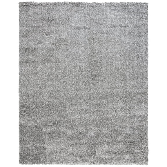 SAFAVIEH Martha Stewart April Solid Shag Area Rug, Grey, 8' x 10'