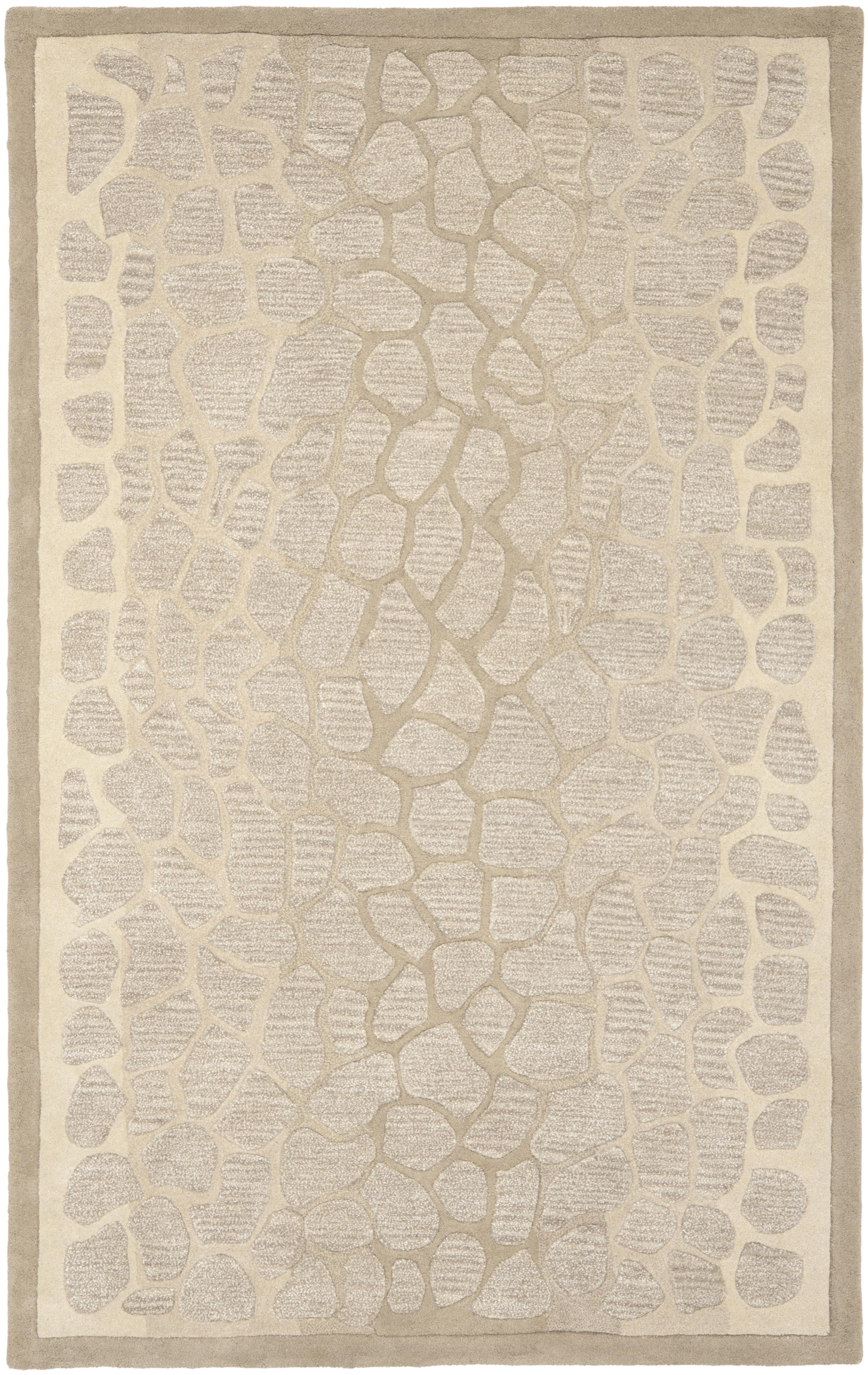 SAFAVIEH Martha Stewart Arusha Grassland Spotted Area Rug, Wheat Beige, 8' x 10'