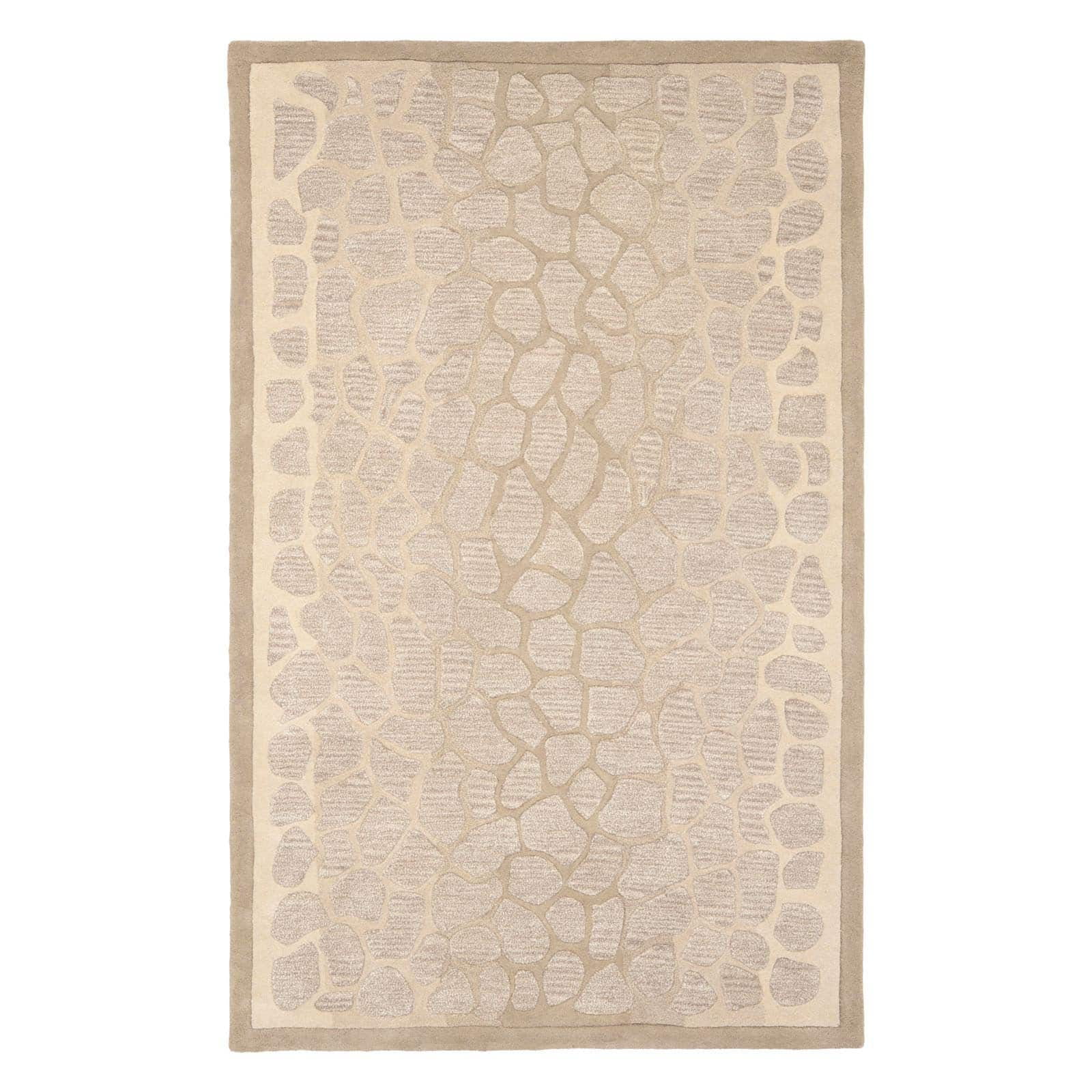 SAFAVIEH Martha Stewart Arusha Grassland Spotted Area Rug, Wheat Beige