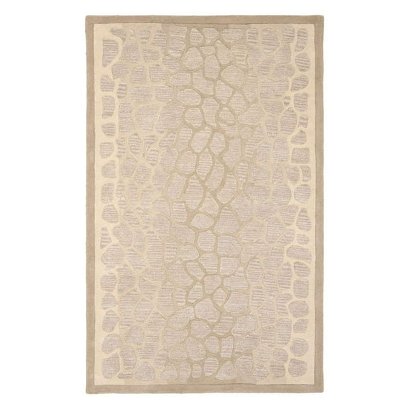SAFAVIEH Martha Stewart Arusha Grassland Spotted Area Rug, Wheat Beige, 9' x 12'