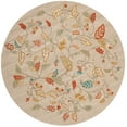 thumbnail image 1 of SAFAVIEH Martha Stewart Autumn Woods Floral Area Rug, Persimmon Red, 6' x 6' Round, 1 of 5