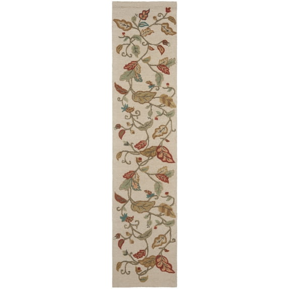 SAFAVIEH Martha Stewart Autumn Woods Floral Runner Rug, Persimmon Red, 2'3" x 10'