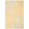 thumbnail image 1 of SAFAVIEH Martha Stewart Avalon Vine Floral Wool Area Rug, Soft Yellow, 4' x 6', 1 of 3